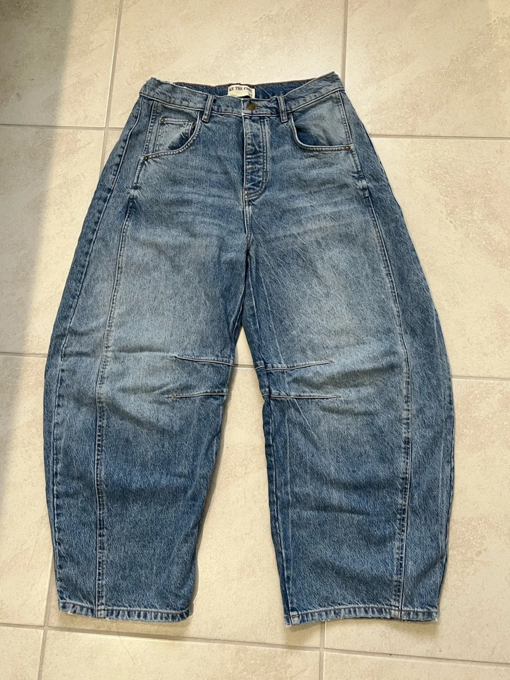 Free People Relaxed Barrel Jeans